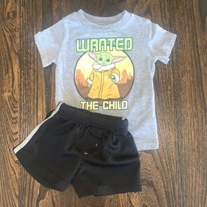 Star Wars THE CHILD shorts set